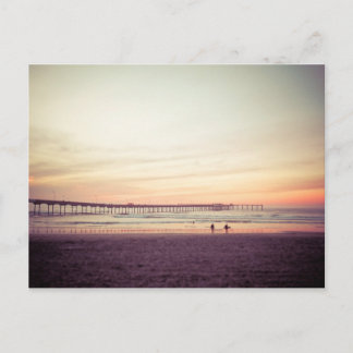 Sunset at Ocean Beach, California Postcard