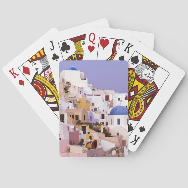 Sunset at Oil, Santorini 2 Playing Cards (Back)