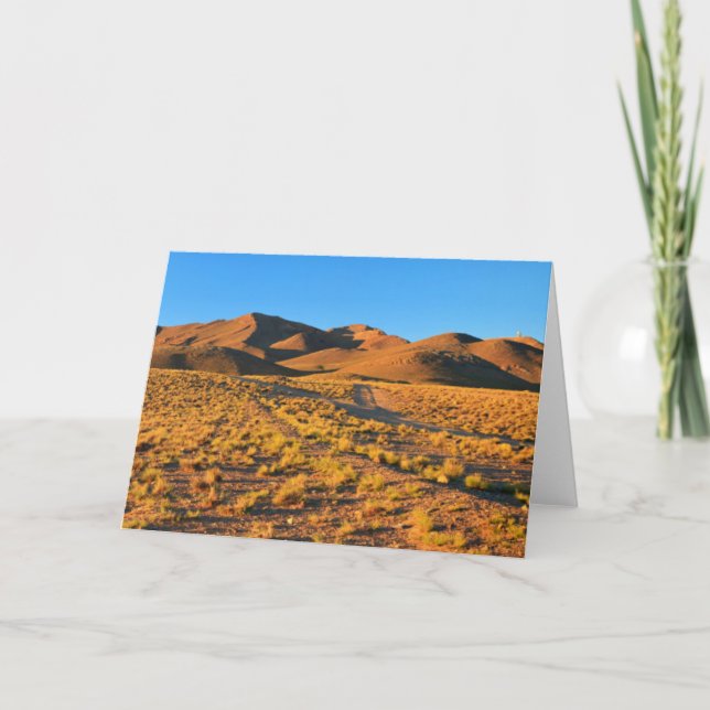 Sunset At Paramillos Card (Front)