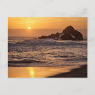 Sunset At Pfeiffer Beach Postcard