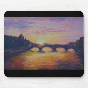 Sunset at Ponte Vecchio Mouse Pad