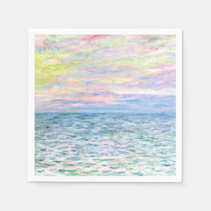 Sunset at Pourville by Monet Napkin
