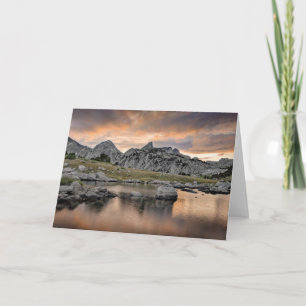 Sunset at Pyramid Lake Card