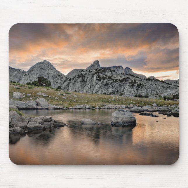 Sunset at Pyramid Lake Mouse Pad (Front)