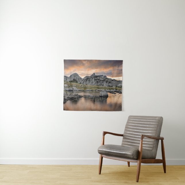 Sunset at Pyramid Lake Tapestry (In Situ (Horizontal))