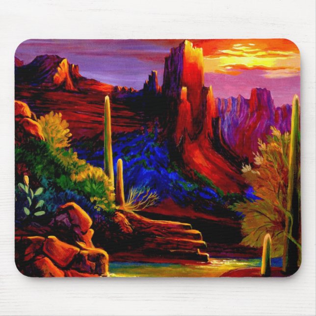 Sunset at Red Rock Mousepads (Front)