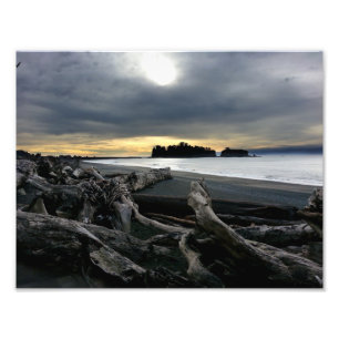 Sunset at Ruby Beach Olympic National Park Photo Print