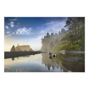 Sunset at Ruby Beach, Olympic National Park, Photo Print