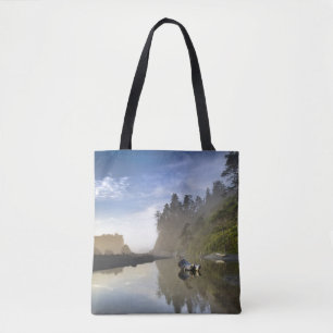 Sunset at Ruby Beach, Olympic National Park Tote Bag
