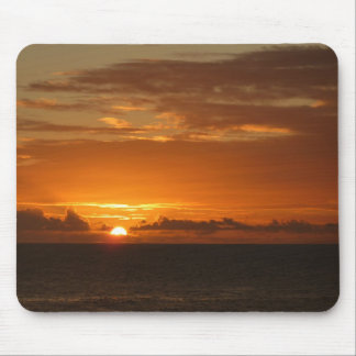 Sunset at Sea I Tropical Colourful Seascape Mouse Pad