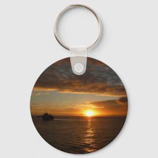 Sunset at Sea II Tropical Seascape Key Ring