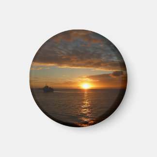 Sunset at Sea II Tropical Seascape Magnet