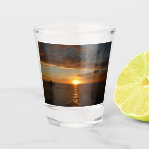 Sunset at Sea II Tropical Seascape Shot Glass