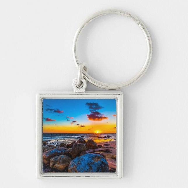 Sunset At Sea Key Ring (Front)