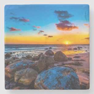Sunset At Sea Stone Coaster