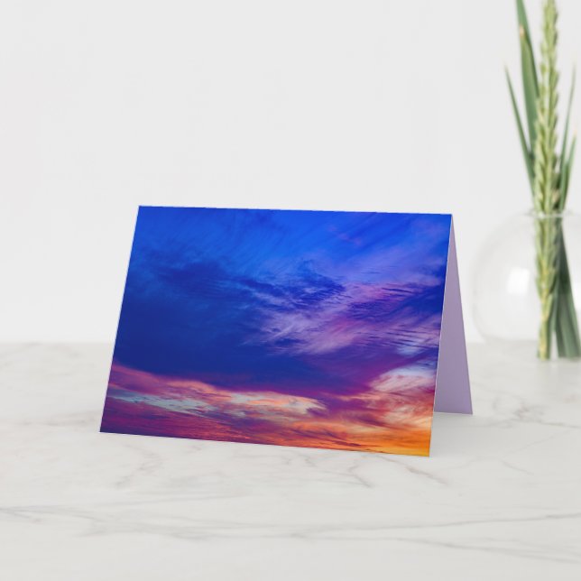 sunset at the beach 3 greeting card (Front)