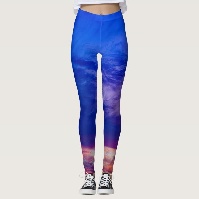 sunset at the beach 3 leggings (Front)