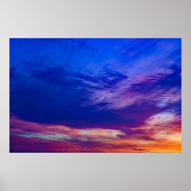 sunset at the beach 3 poster (Front)