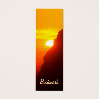 Sunset at the beach bookmark