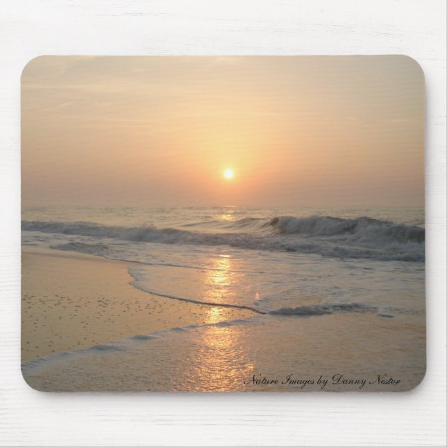 Sunset at the Beach Mouse Pad (Front)