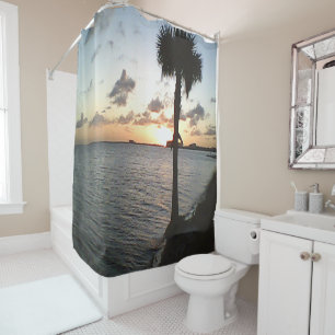 Sunset At The Beach Shower Curtain