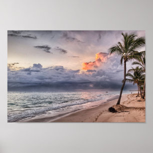 Sunset at the Beach Wall Poster