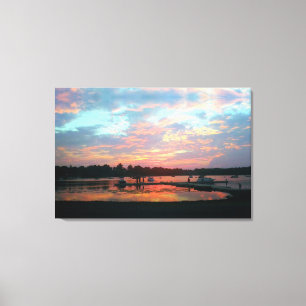 Sunset at The Cove Canvas Print