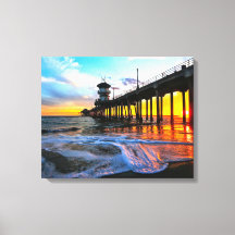 Sunset At The Huntington Beach Pier 