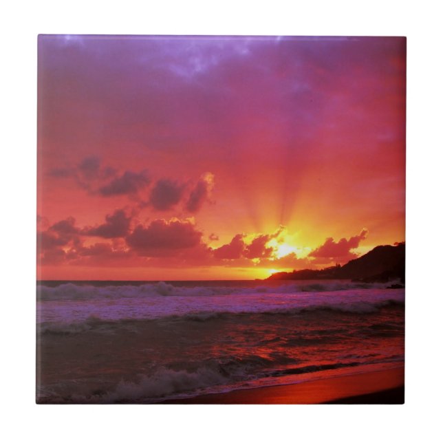 Sunset at the island tile (Front)