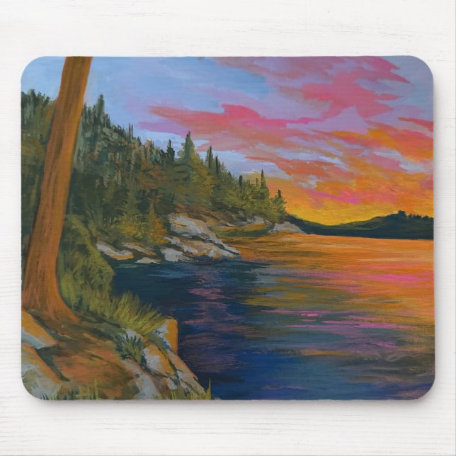 Sunset at Tubbs Hill Mouse Pad (Front)