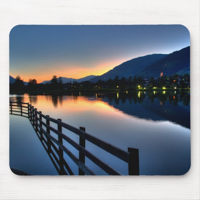 Sunset at Uttendorfer See Mouse Pad (Front)
