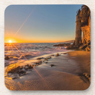 Sunset at Victoria Beach 2 Coaster