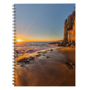Sunset at Victoria Beach 2 Spiral Notebook