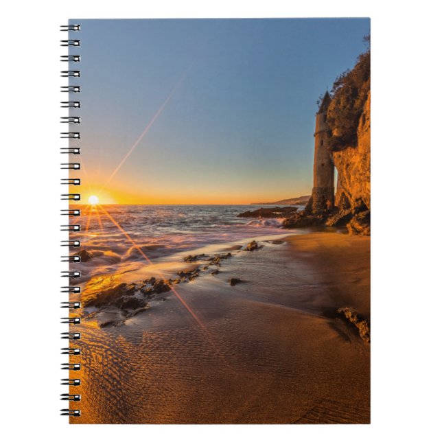 Sunset at Victoria Beach 2 Spiral Notebook (Front)