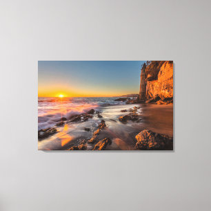 Sunset at Victoria Beach Canvas Print