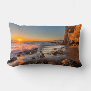 Sunset at Victoria Beach Lumbar Cushion