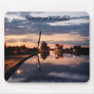Sunset at Welland mousepad
