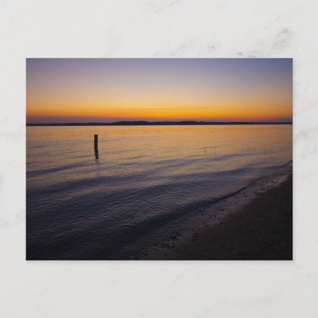 Sunset at Yuba, Michigan Postcard (Front)