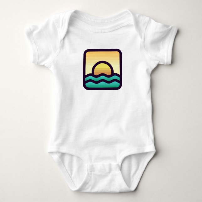 Sunset Baby Bodysuit (Front)