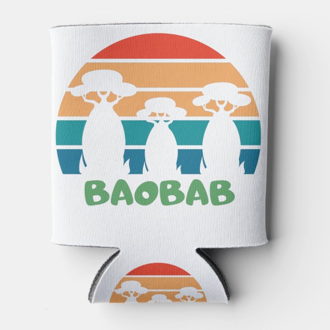 Sunset Baobab Vintage Can Cooler (Front)