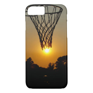 sunset basketball with hoop and net Case-Mate iPhone case
