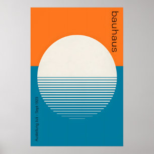 Sunset - Bauhaus Inspired  Art Print – Geometric