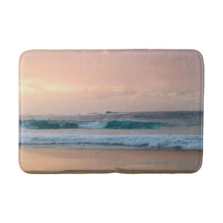 Sunset Beach and ocean Bath Mat