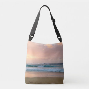 Sunset Beach and ocean Crossbody Bag