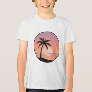 Sunset Beach Badge Tri-Blend Shirt