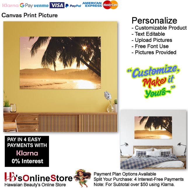 Sunset Beach Canvas Print Picture 11 (Sunset Beach Canvas Print Picture 11.)