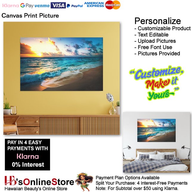 Sunset Beach Canvas Print Picture 19 (Sunset Beach Canvas Print Picture 19.)