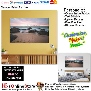 Sunset Beach Canvas Print Picture 21