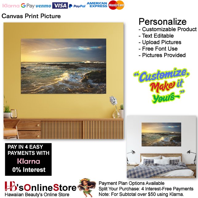 Sunset Beach Canvas Print Picture 22 (Sunset Beach Canvas Print Picture 22.)