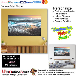 Sunset Beach Canvas Print Picture 29